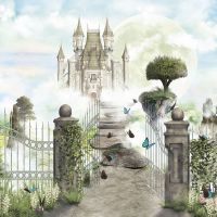 Товар: Фреска детская Ortograf Сказочная страна 30776 Фактура флок FLK Флизелин (2,7*2,7) Бежевый/Голубой/Зеленый, Замки - фото 2 Фреска детская Ortograf Сказочная страна 30776 Фактура флок FLK Флизелин (2,7*2,7) Бежевый/Голубой/Зеленый, Замки — фото 2, Фрески