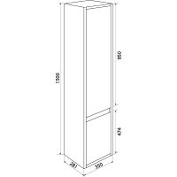 Шкаф пенал Iddis Esper 35 ESP35W0i97 подвесной Белый — фото 8, Пеналы для ванной комнаты