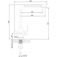 Смеситель для кухни Orange Steel M99-008ni Никель — фото 8, Смесители