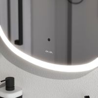 Товар: Зеркало AM.PM Func 55 M8FMOX0551WGS с подсветкой с ИК-сенсорным выключателем - фото 5 Зеркало AM.PM Func 55 M8FMOX0551WGS с подсветкой с ИК-сенсорным выключателем — фото 5, Мебель для ванной