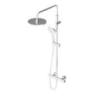 Душевая система Damixa Option DX218091000 с термостатом Хром — фото 3, Душевые стойки