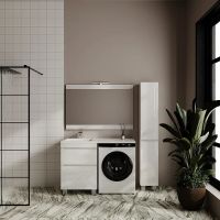 Тумба под раковину Style Line Даллас Леон 120 Люкс Plus Белая арт-СС-00002438 — фото 6, Тумбы под раковину