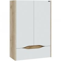 Подвесной шкаф СанТа Сатурн 60 700374 Белый Дуб австрийский — фото 1, Шкафы для ванной