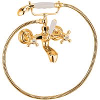 Смеситель для ванны Kludi Adlon 514414520 Золото 23 карат — фото 1, Смеситель для ванны