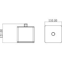 Диспенсер для ватных дисков Boheme 10964-B-G Черный Золото — фото 4, Аксессуары для ванной