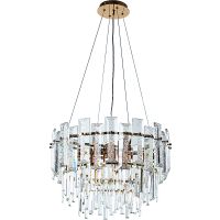 Люстра Artelamp Nicoletta A1052SP-8GO Прозрачная Золото — фото 1, Люстры