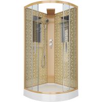 Душевая кабина Niagara Luxe NG-7715GBK 90x90 без гидромассажа — фото 1, Душевые кабины