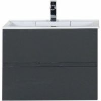 Товар: Тумба с раковиной Aquanet Алвита 70 213093 подвесная Серый антрацит - фото 2 Тумба с раковиной Aquanet Алвита 70 213093 подвесная Серый антрацит — фото 2, Мебель для ванной