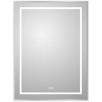 Зеркало BelBagno Kraft 60 SPC-KRAFT-600-800-LED-TCH-WARM с подсветкой Сатин с сенсорным выключателем и подогревом — фото 1, Зеркала в ванную комнату