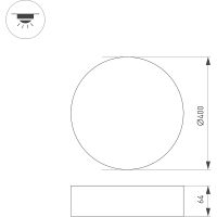 Товар: Потолочный светильник Arlight Rondo 034816 Белый - фото 6 Потолочный светильник Arlight Rondo 034816 Белый — фото 6, Светильники