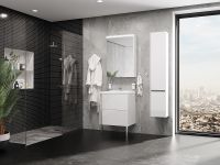 Тумба под раковину Aquaton Стоун 60 1A231401SX010 подвесная Белая — фото 7, Тумбы под раковину