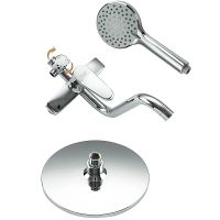 Душевая система Frap F2427 Хром — фото 9, Душевые стойки