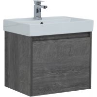 Тумба с раковиной Aquanet Nova Lite 60 245239 подвесная Дуб рошелье — фото 1, Тумбы с раковиной