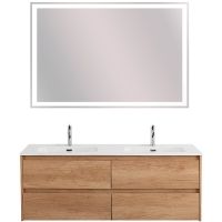 Тумба под раковину BelBagno Kraft 120 KRAFT-1200-4C-SO-2-RNN подвесная Rovere Nebrasca Nature — фото 5, Тумбы под раковину