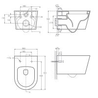 Товар: Унитаз Hansmann keramik Round УНИ0002 подвесной Белый с сиденьем Микролифт - фото 2 Унитаз Hansmann keramik Round УНИ0002 подвесной Белый с сиденьем Микролифт — фото 2, Унитазы