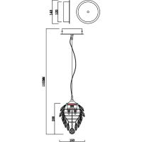Товар: Подвесной светильник Crystal Lux Charme SP2 Gold Transparent Прозрачный Золото - фото 3 Подвесной светильник Crystal Lux Charme SP2 Gold Transparent Прозрачный Золото — фото 3, Подвесные светильники