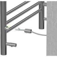 Электрический полотенцесушитель Aquatek Альфа П10 500x900 AQ EL RRP1090CH с полкой Хром — фото 11, Электрические полотенцесушители