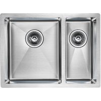 Кухонная мойка Paulmark Gerberg 59/2S Uni PM225944-BSL Брашированная сталь — фото 1, Кухонные мойки