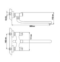 Товар: Смеситель для ванны Gappo G49 G2249 универсальный Белый Хром - фото 17 Смеситель для ванны Gappo G49 G2249 универсальный Белый Хром — фото 17, Смесители