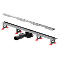 Душевой лоток AM.PM MasterFlow 80 с решеткой Хром матовый Slim line арт-W01SC-S11-080-05SB — фото 2, Душевые лотки