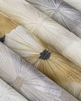 Обои Solo Wagasa SL8909-25 Винил на флизелине (1,06*10) Коричневый/Серебряный, Абстракция/Цветы — фото 3, Обои для стен