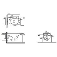 Товар: Унитаз Kerasan Aquatech 371401 подвесной без сиденья - фото 8 Унитаз Kerasan Aquatech 371401 подвесной без сиденья — фото 8, Унитазы