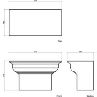 Капитель Европласт 1.15.005 136x150x272 мм — фото 2, Колонны