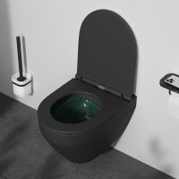 Унитаз AM.PM Spirit V2.0 подвесной Черный матовый с сиденьем микролифт арт-C701700MBSC — фото 10, Подвесные унитазы