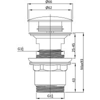 Товар: Донный клапан Vincea DPU-1B01MB click-clack Черный матовый - фото 2 Донный клапан Vincea DPU-1B01MB click-clack Черный матовый — фото 2, Донные клапаны