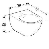 Товар: Биде Geberit Acanto 500.601.01.2 без крышки - фото 4 Биде Geberit Acanto 500.601.01.2 без крышки — фото 4, Биде подвесные