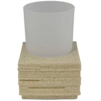 Стакан для зубных щеток Ridder Brick 22150111 Бежевый — фото 1, Стаканы для зубных щеток