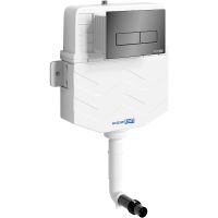 Смывной бачок WasserKRAFT Aller 10TLT.031.ME.PB03 для унитаза с клавишей смыва Черный глянец — фото 1, Инсталляции