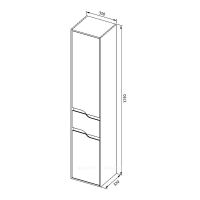 Товар: Шкаф пенал Aquanet Модена 35 L 218461 подвесной Белый глянец - фото 6 Шкаф пенал Aquanet Модена 35 L 218461 подвесной Белый глянец — фото 6, Мебель для ванной