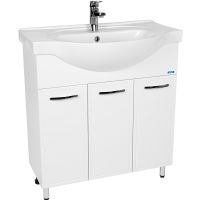 Тумба под раковину VIANT Милан 80 VMIL80ER-T3ST Белая — фото 1, Тумбы под раковину