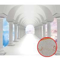 Фреска Ortograf 3D 33210 Фактура бархат золото FX-G Флизелин (3,2*2,7) Белый, Архитектура/Абстракция — фото 1, Фрески