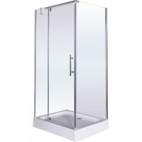 Душевой уголок Esbano ESR-8190 100x80 ESUGR8190 профиль Хром стекло прозрачное — фото 1, Прямоугольные душевые уголки