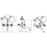 Товар: Смеситель для ванны Boheme Camelia 293 Золото - фото 3 Смеситель для ванны Boheme Camelia 293 Золото — фото 3, Смесители