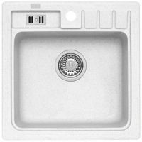 Кухонная мойка Alveus Granital Niagara 20 Arctic G11 465x465x180 1100885 Белая — фото 1, Кухонные мойки