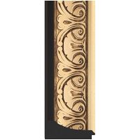 Зеркало Evoform Exclusive-G 135х80 BY 4251 с гравировкой в багетной раме - Барокко золото 106 мм — фото 2, Мебель для ванной