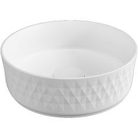 Раковина-чаша Allen Brau Fantasy Romb 36 4.11033.21 Белая матовая — фото 2, Раковины накладные