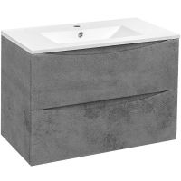 Тумба под раковину Vincea Mia 80 VMC-2MC800BT подвесная Beton — фото 1, Тумбы под раковину