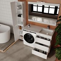 Тумба под раковину Style Line Даллас Леон 120 Люкс Plus СС-00002439 Белая — фото 4, Мебель для ванной