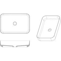 Раковина-чаша Boheme Corian Slim 60 879-60-MW Белая матовая — фото 7, Раковины