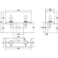 Товар: Настенный светильник Maytoni Table Floor Bianco Z030WL-02BS Белый Латунь - фото 5 Настенный светильник Maytoni Table Floor Bianco Z030WL-02BS Белый Латунь — фото 5, Бра