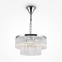Подвесной светильник Maytoni Neoclassic Colonne MOD093PL-04CH Прозрачный Хром — фото 2, Подвесные светильники