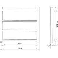 Товар: Водяной полотенцесушитель EWRIKA Сафо P 60х50 Хром - фото 5 Водяной полотенцесушитель EWRIKA Сафо P 60х50 Хром — фото 5, Водяные полотенцесушители