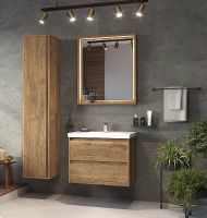 Товар: Зеркало Brevita Dallas 70 DAL-02070-074 с подсветкой Дуб Галифакс олово с сенсорным выключателем - фото 7 Зеркало Brevita Dallas 70 DAL-02070-074 с подсветкой Дуб Галифакс олово с сенсорным выключателем — фото 7, Мебель для ванной