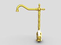 Товар: Смеситель для кухни GPD Retro Colored MTE180-A Золото - фото 4 Смеситель для кухни GPD Retro Colored MTE180-A Золото — фото 4, Смесители