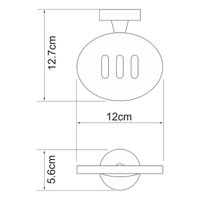 Товар: Мыльница WasserKRAFT Isen K-4069 Хром - фото 3 Мыльница WasserKRAFT Isen K-4069 Хром — фото 3, Мыльницы