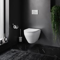 Комплект унитаза с инсталляцией AM.PM Spirit V2.0 FlashClean IS47031.701700 с сиденьем Микролифт и клавишей смыва Никель матовый — фото 13, Комплекты унитаз + инсталляция